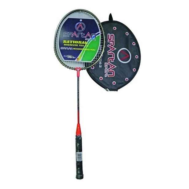 Badmintonová raketa Spartan Drop Shot červeno-bronzová