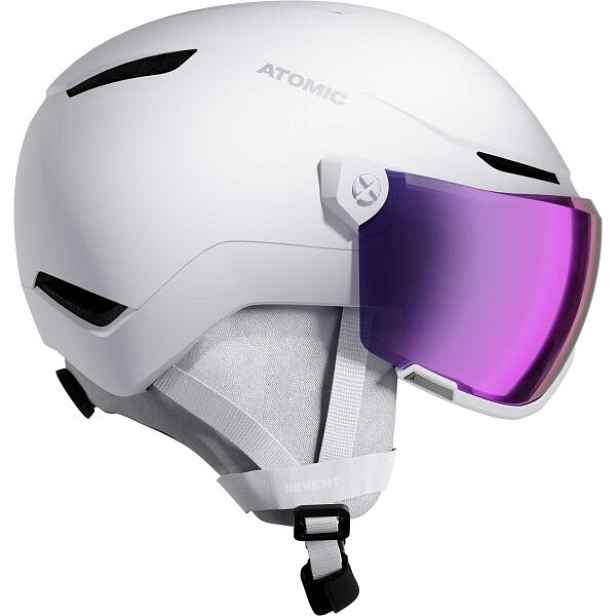 Atomic REVENT VISOR STEREO Lyžařská helma s visorem , velikost (55 - 59)