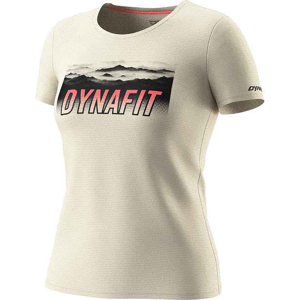 Triko Dynafit Transalper Graphic / Tee W overcast Barva: krémová, Velikost: