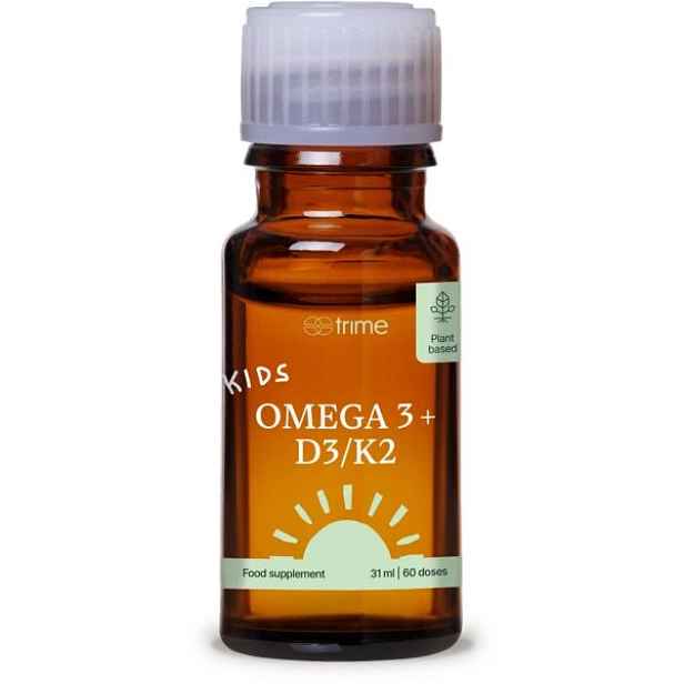 TRIME KIDS OMEGA 3 + D3 K2 - NEUTRAL Dětský rostlinný omega 3 doplněk