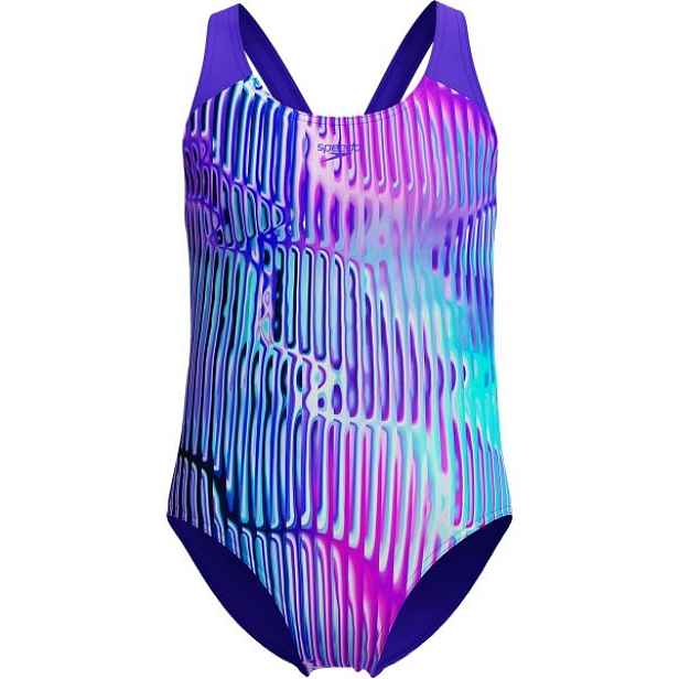 Speedo SPLASHBACK Dívčí jednodílné sportovní plavky -14Y