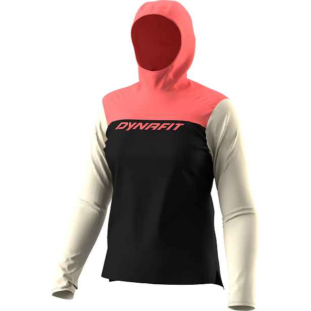 Tričko s dlouhým rukávem Dynafit Traverse Sun Hoody W out cabana Barva: / korálová, Velikost: