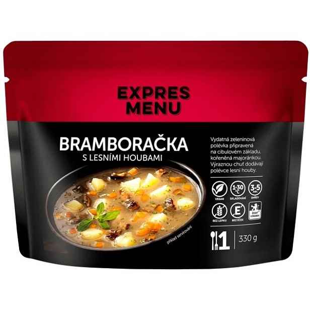 EXPRES MENU BRAMBORAČKA LESNÍMI HOUBAMI - 1 PORCE Hotová polévka