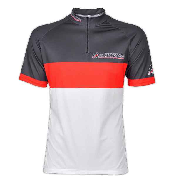 Cyklistický dres inSPORTline Pro Team černo-červeno