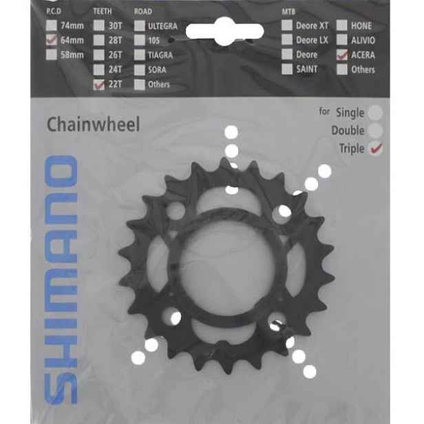 Převodník Shimano ACERA FC-M361 22z. Počet zubů: 22 zubů