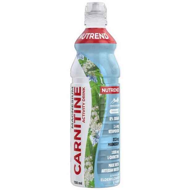 Nutrend CARNITINE MAGNESIUM ACTIVITY DRINK 750 ML BEZINKA + MÁTA Sportovní sycený nápoj , ML