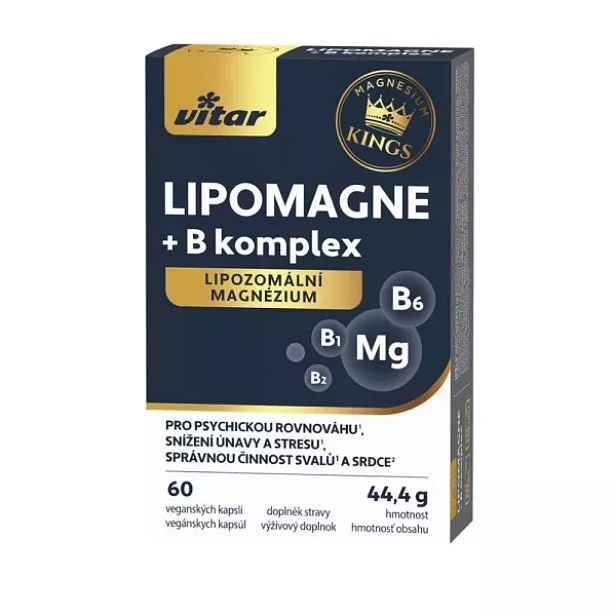 VITAR KINGS LIPOMAGNE + B KOMPLEX Doplněk stravy