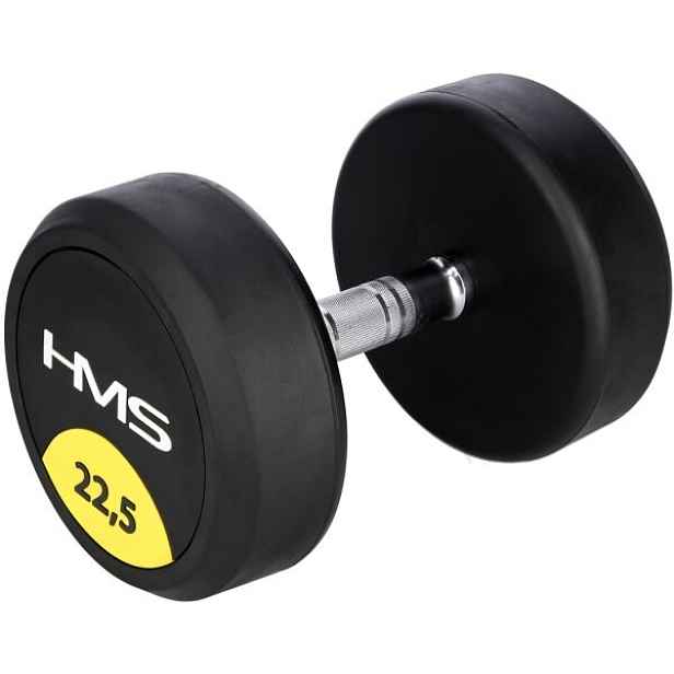 HMS HG PRO 22,5KG Pogumovaná jednoruční činka , KG