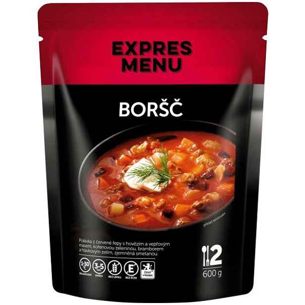 EXPRES MENU BORŠČ - 2 PORCE Tradiční polévka