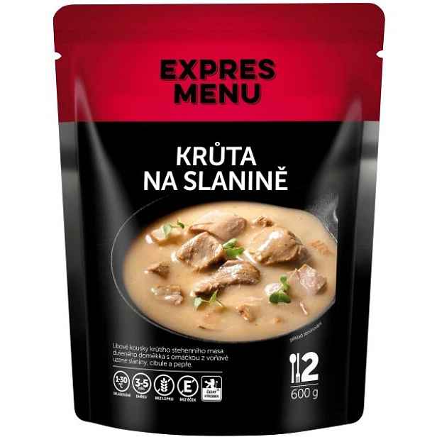 EXPRES MENU KRŮTA NA SLANINĚ - 2 PORCE Hotové jídlo