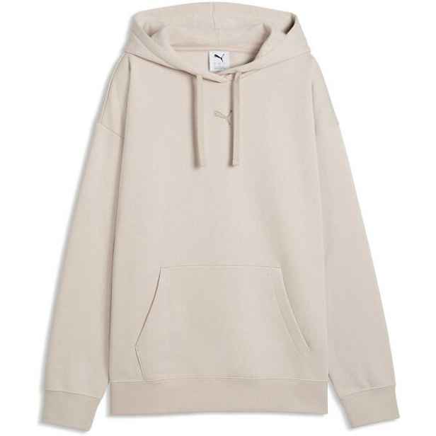 Puma ESSENTIALS CENTERED CAT LOGO RELAXED HOODIE FL Dámská mikina