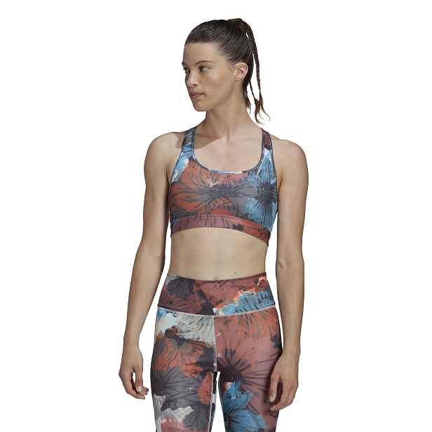 adidas Powerreact Training Medium-Support Allover Print Bra