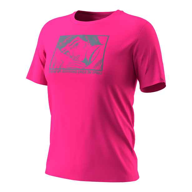 Dámské tričko Dynafit Graphic Cotton flamingo Barva: flamingo, Velikost: