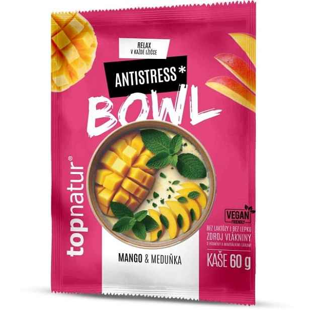 TOPNATUR BOWL ANTISTRESS 60 G MANGO + MEDUŇKA Kaše , G