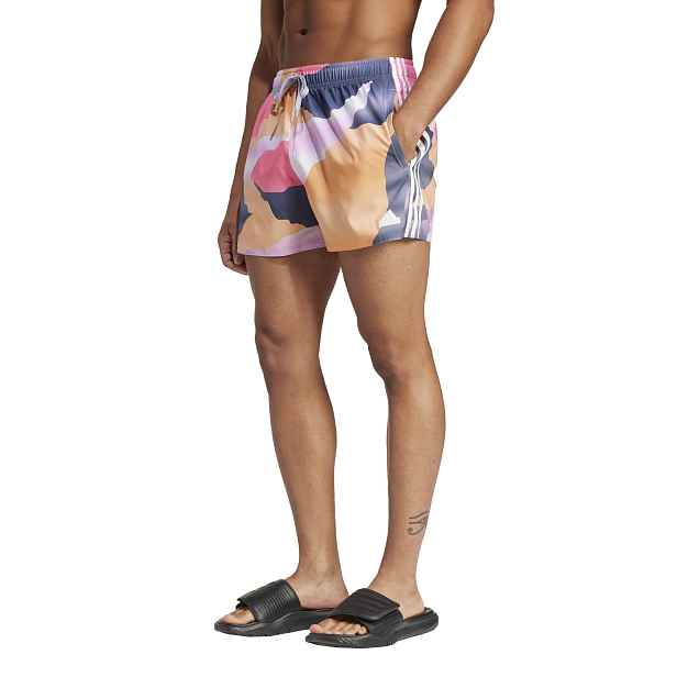 adidas City Escape Camo 3-Stripes Cix Swim Shorts
