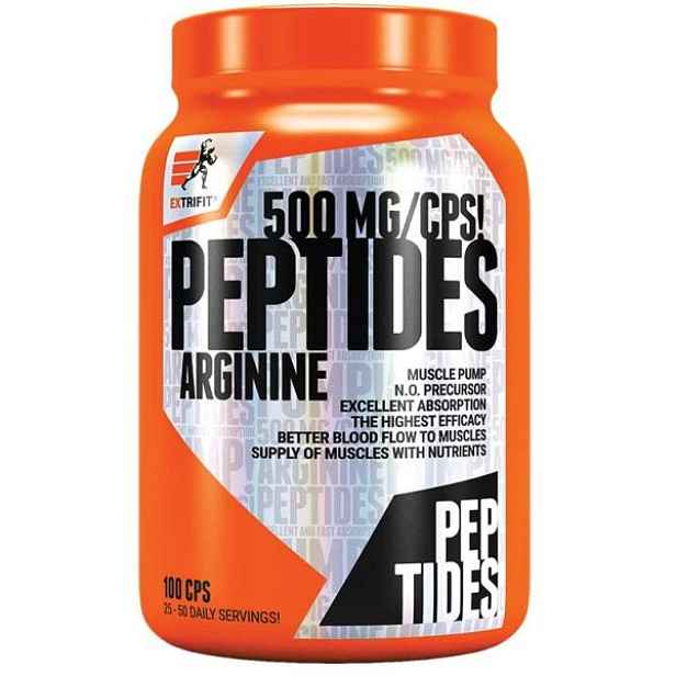 EXTRIFIT PEPTIDES ARGININE 500 MG 100 CPS Aminokyseliny