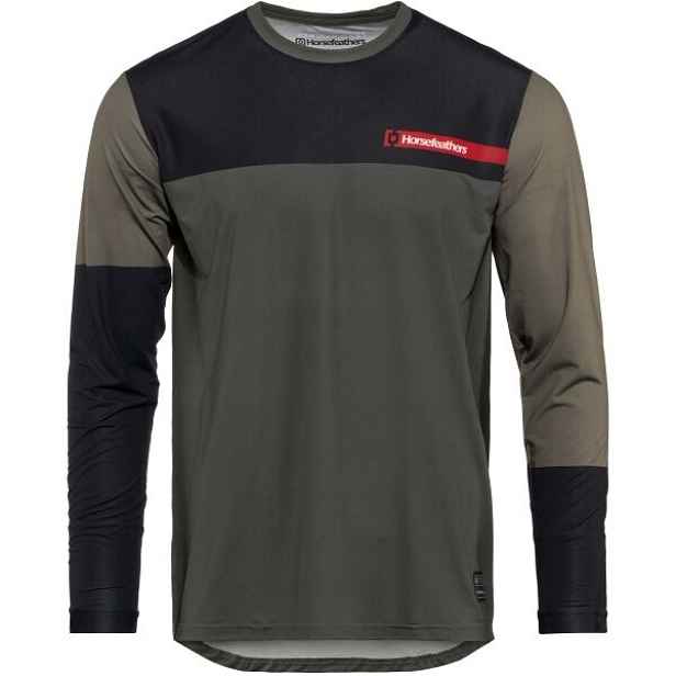 Horsefeathers QUANTUM LS Pánský cyklistický dres