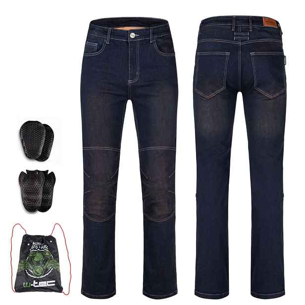 Moto jeansy W-TEC Pawted s nepromokavou membránou