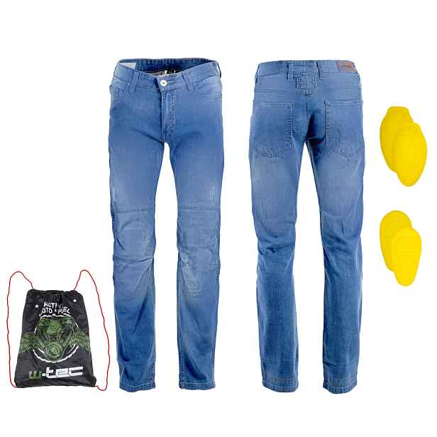 Pánské moto jeansy W-TEC Shiquet prodloužená délka