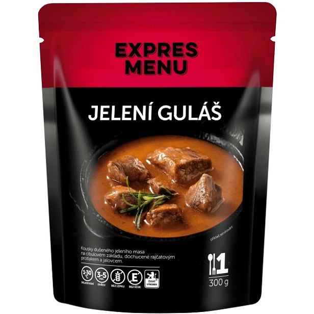 EXPRES MENU JELENÍ GULÁŠ - 1 PORCE Hotové masové jídlo