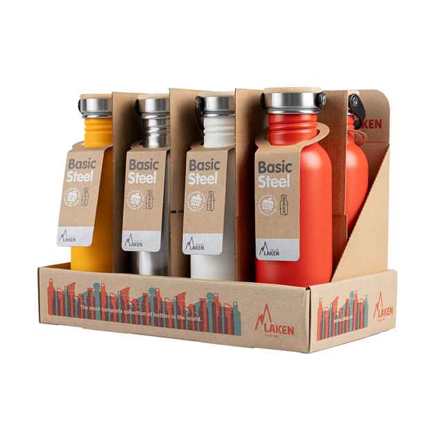LAKEN Láhev ocel Bamboo 750 ml - 8 ks