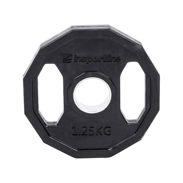 Pogumovaný olympijský kotouč inSPORTline Ruberton 1,25 kg 50 mm