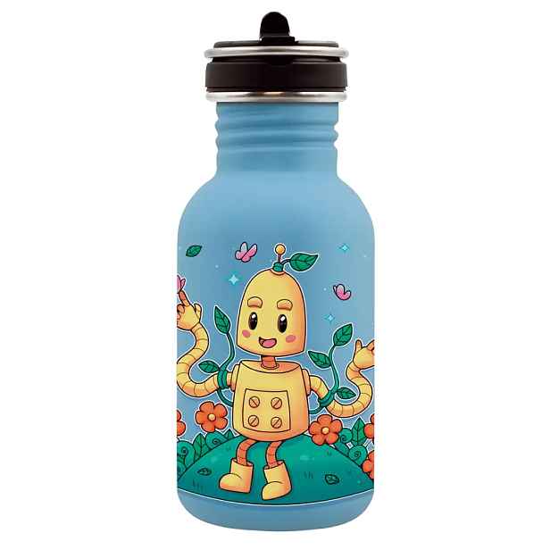 LAKEN Láhev ocel Basic Flow 500 ml Eco robot