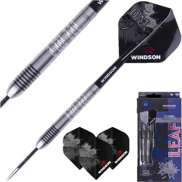Windson DARK MAPLE LEAF 23 G Set šipek s kovovými hroty, mix