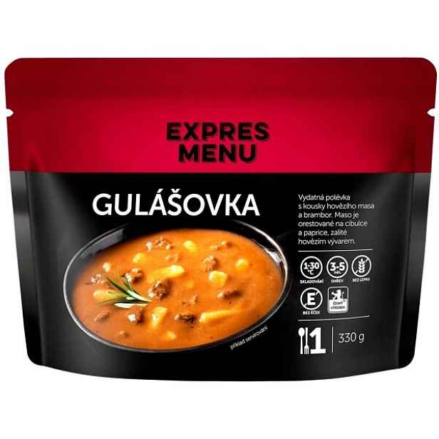 EXPRES MENU GULÁŠOVKA - 1 PORCE Hotová polévka