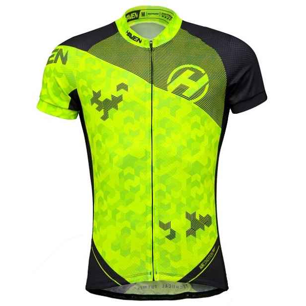 HAVEN SINGLETRAIL NEO MEN Pánský cyklistický dres, reflexní neon