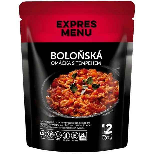 EXPRES MENU BOLOŇSKÁ OMÁČKA TEMPEHEM - 2 PORCE Hotové jídlo