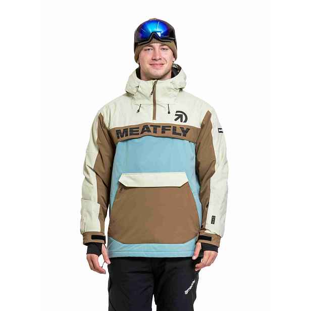 Meatfly pánská SNB & SKI bunda Zenith Beryl / Aloe Wash