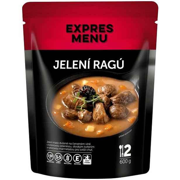 EXPRES MENU JELENÍ RAGÚ - 2 PORCE Hotové jídlo