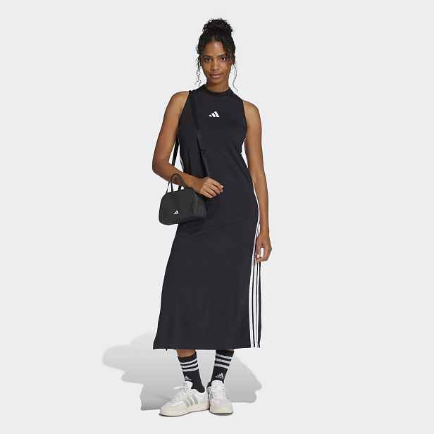 adidas Essentials 3-Stripes Long Racerback Dress