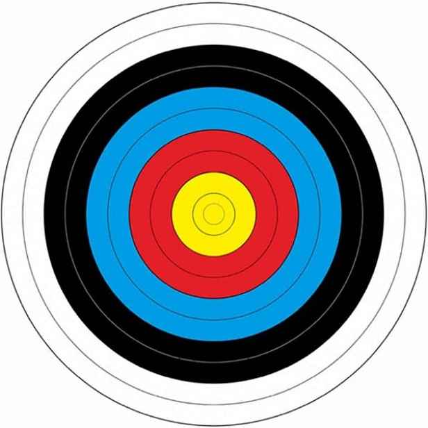 YATE PAPÍROVÝ TERČ ø 60 CM Sada papírových terčů, mix