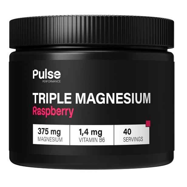 PULSE PERFORMANCE TRIPLE MAGNESIUM 220 G MALINA Hořčíkový doplněk , G
