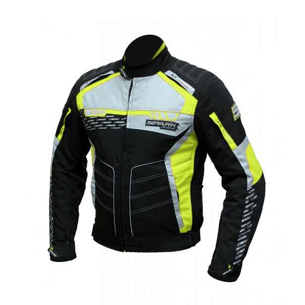 Pánská textilní moto bunda Spark Mizzen -fluo
