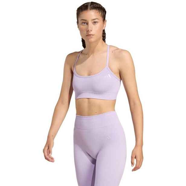 adidas WE KNIT LS BRA Dámská sportovní podprsenka
