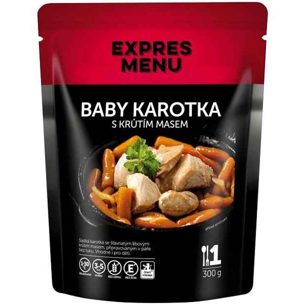 EXPRES MENU BABY KAROTKA KRŮTÍM MASEM - 1 PORCE Hotové jídlo