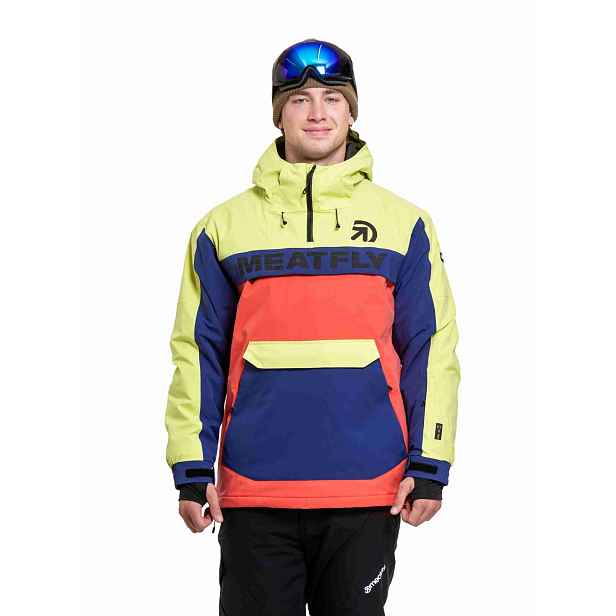 Meatfly pánská SNB & SKI bunda Zenith Poppy / Wild Lime