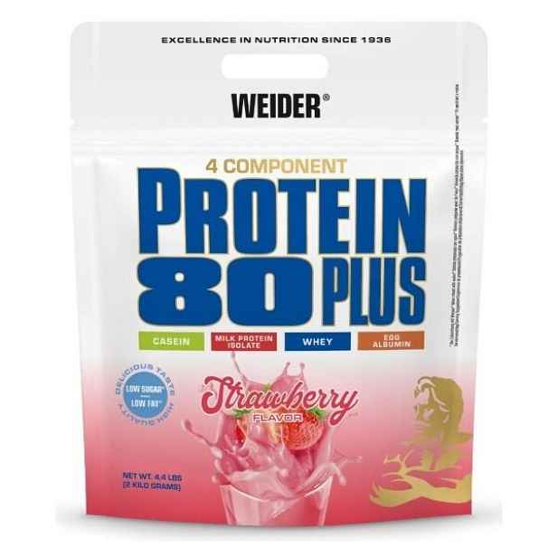 WEIDER PROTEIN 80 PLUS, SÁČEK 500G, STRAWBERRY Vícesložkový protein , G