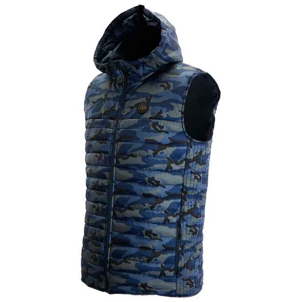 Vesta Puffer Hooded Camo Sr