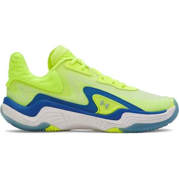 Under Armour SPAWN 7 Unisexové basketbalové boty, reflexní neon