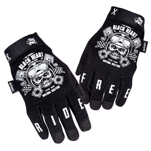 Moto rukavice W-TEC Heart Piston Skull