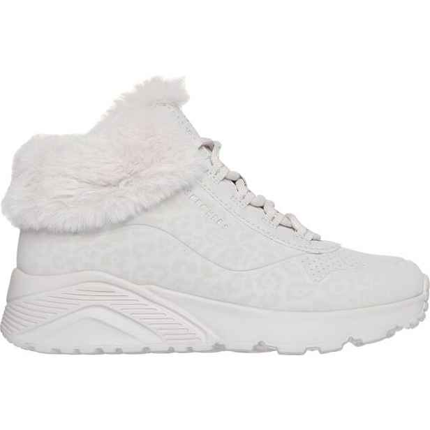 Skechers UNO LITE - COZY LEOPARD Dívčí zimní obuv