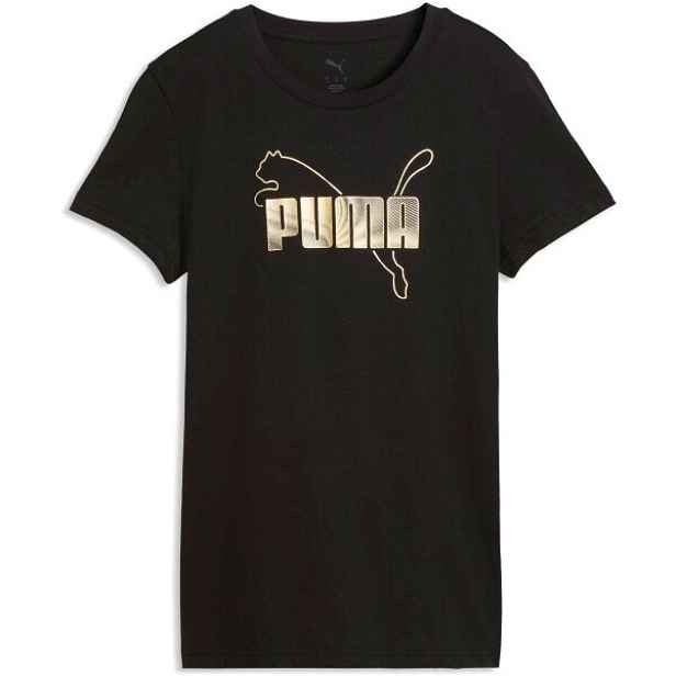 Puma ESSENTIALS LOGO LAB METALLIC TEE Dámské triko
