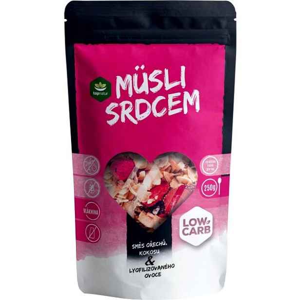 TOPNATUR MÜSLI SRDCEM LOW CARB 250 G MIX Müsli , G