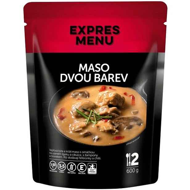 EXPRES MENU MASO DVOU BAREV - 2 PORCE Hotové jídlo