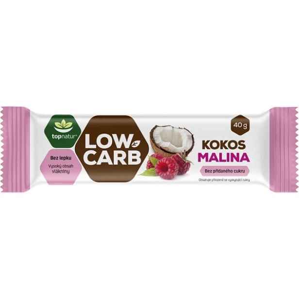 TOPNATUR LOW CARB G KOKOS - MALINA Proteinová tyčinka , G