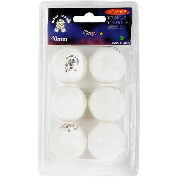 Giant Dragon WHT PI PO MICKY 6PCS Míče na stolní tenis